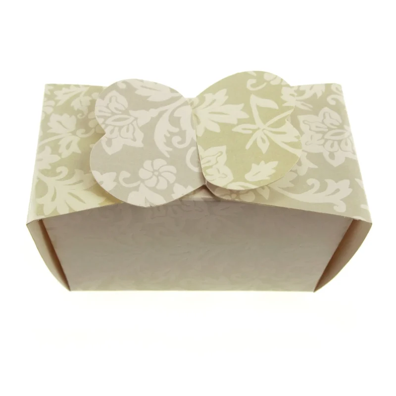 damask embossed 5 inch favor boxes 12 pack lunch box style