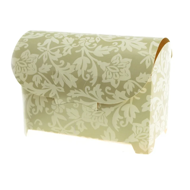 damask embossed treasure chest favor boxes 4 5 12 pack