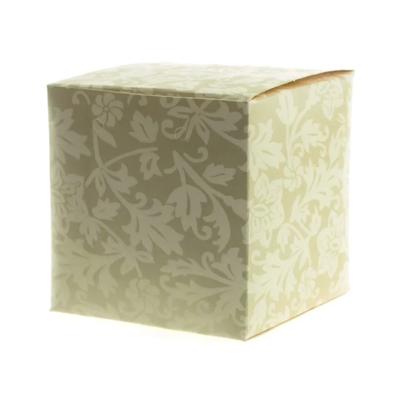 damask favor boxes 4 square set of 12