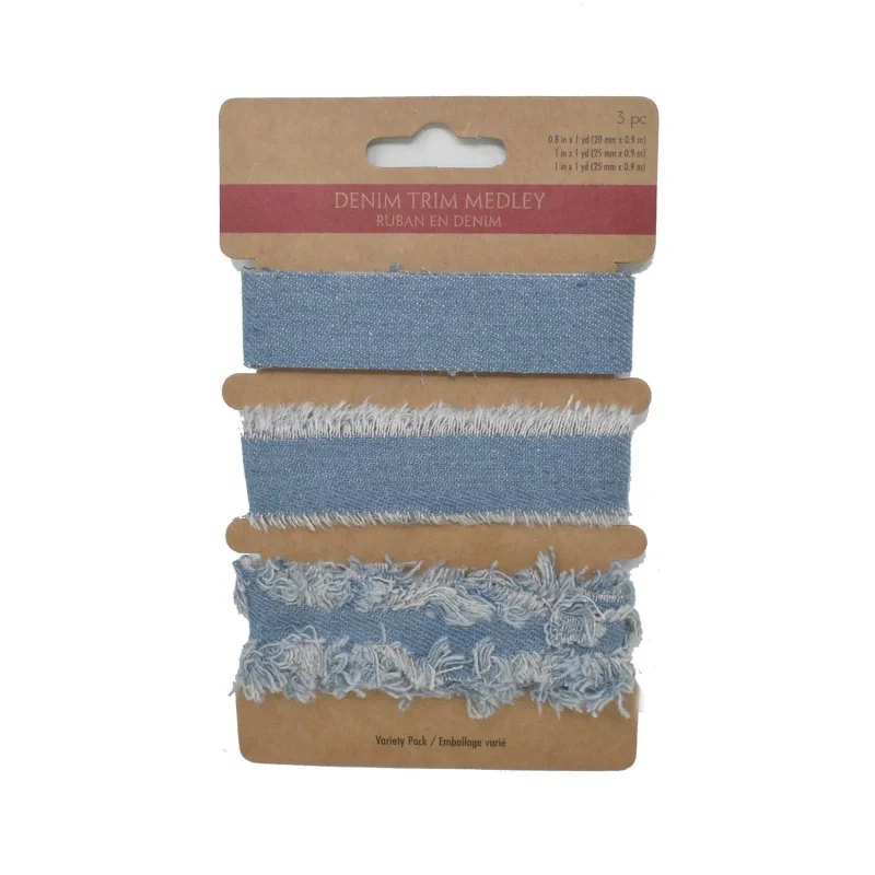 denim trim medley set 1 yard 3 pieces