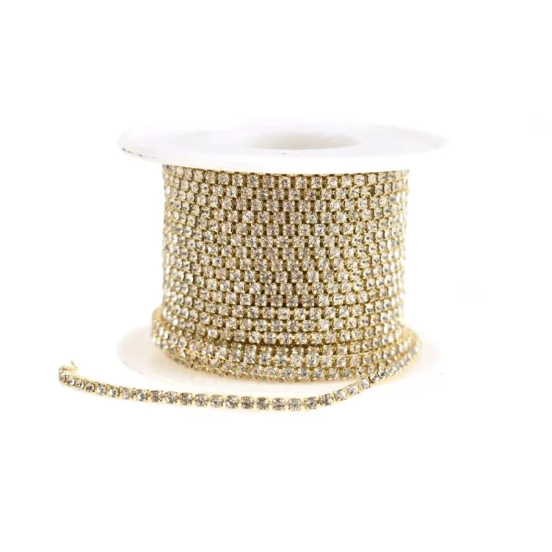 diamond rhinestone chain rolls 9 yards