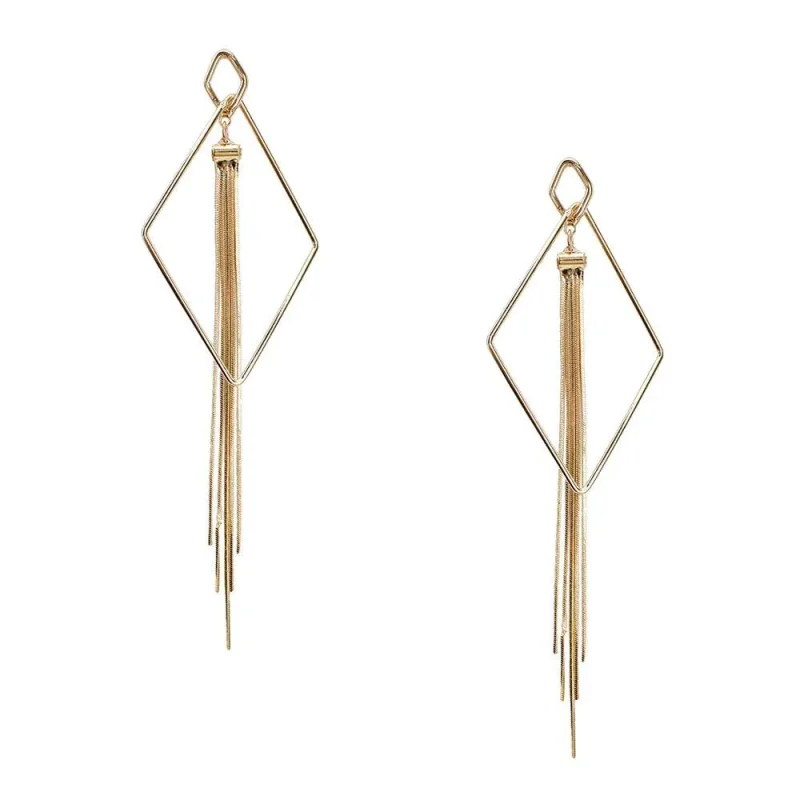 diamond tassel earrings 6 drop