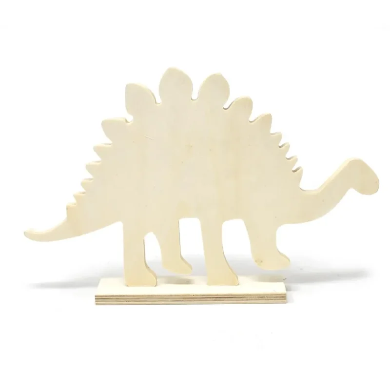 diy stegosaurus wood craft stand 7 1 4 inch