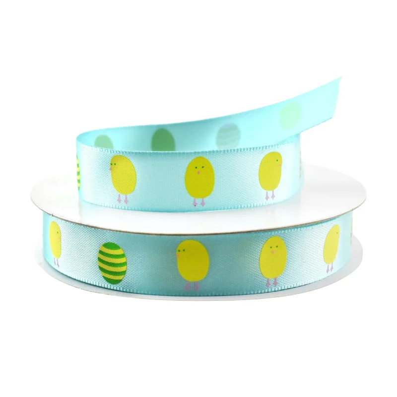 easter chick satin ribbon 5 8 x 10 yards