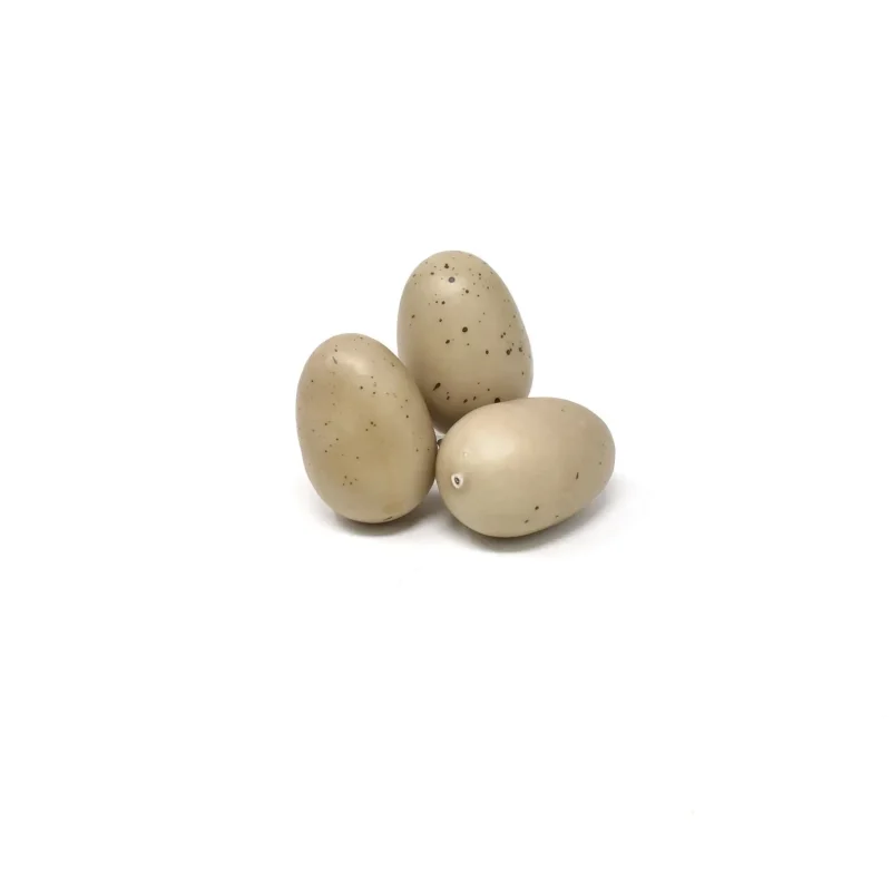 easter decorative eggs neutral 1 25 inch 3 pack