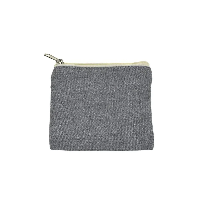 eco friendly canvas zip pouch 5 5 inch