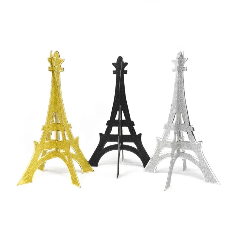 eiffel tower 3d glitter stand 12