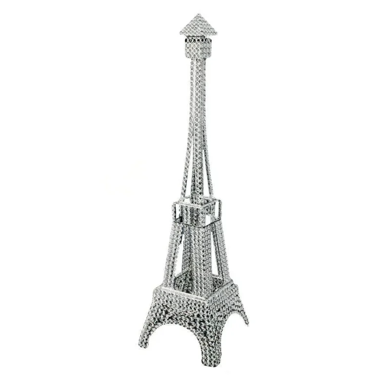 eiffel tower gemstone souvenir silver 61 inch