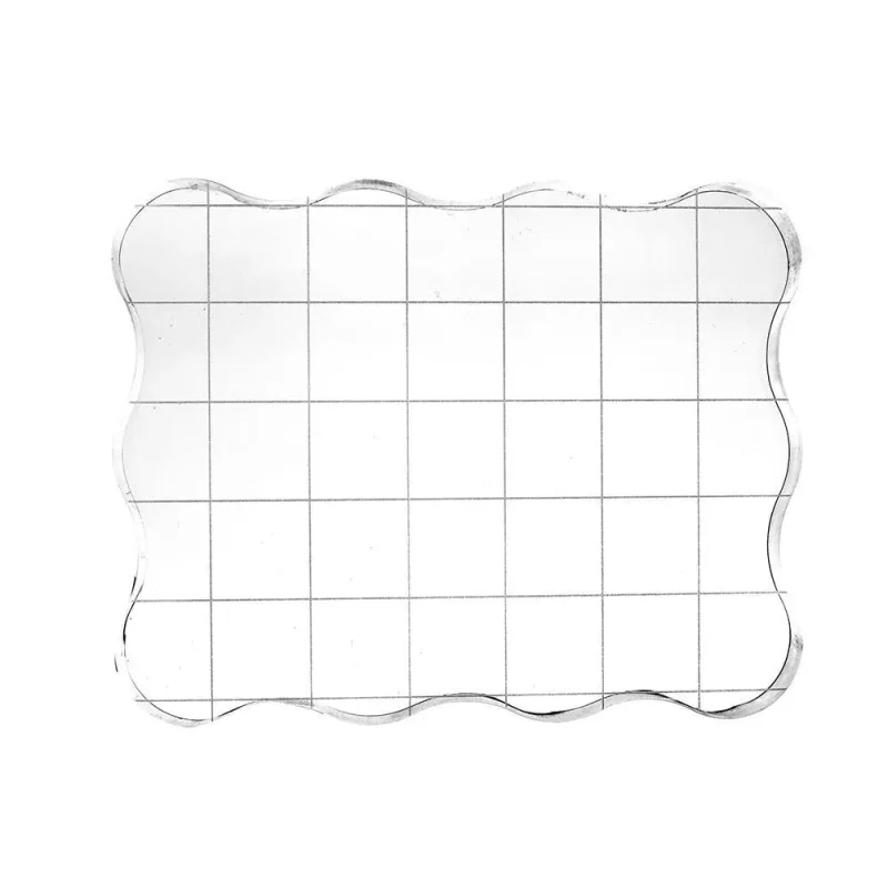 ergonomic acrylic stamp block 3 5 8 inch clear applicator