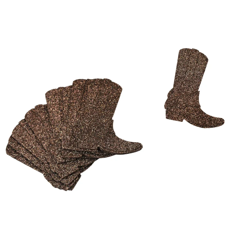 eva foam cowboy boot decorations 2 5 inch 10 pack