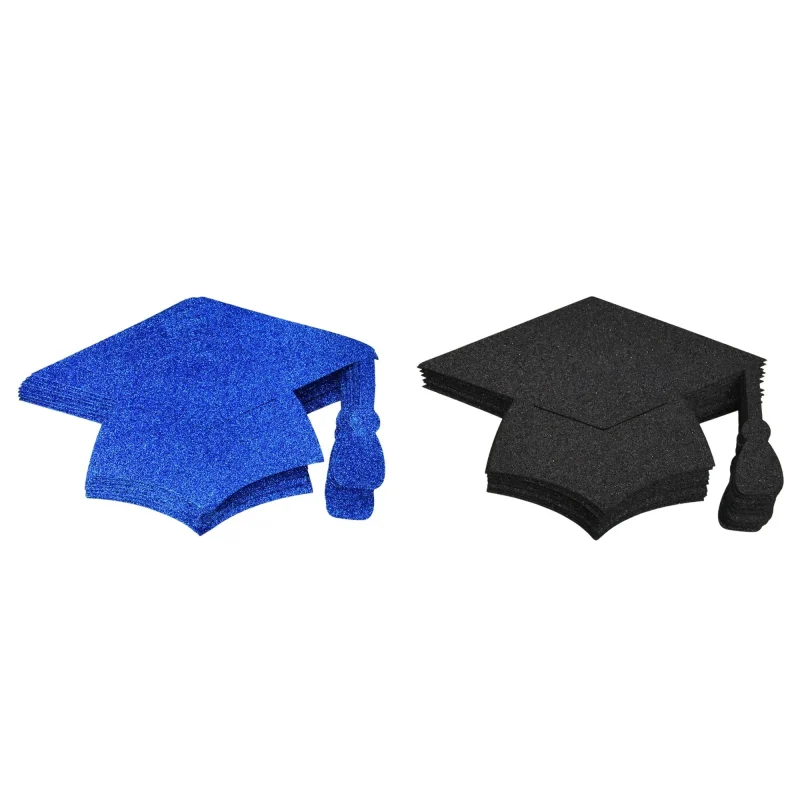 eva foam graduation cap decor 8 5 inch 10 pack