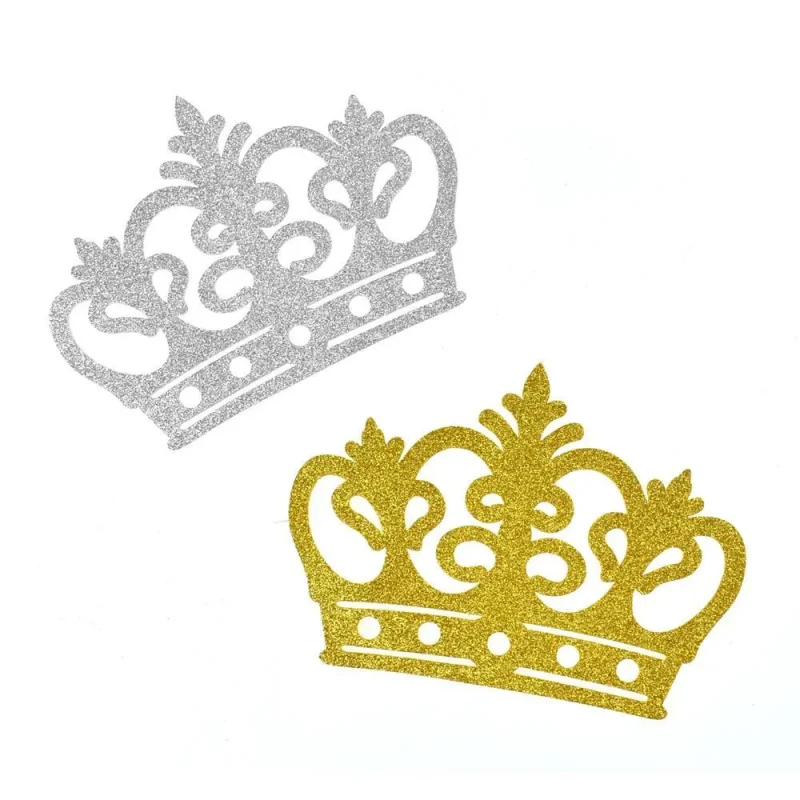 eva glitter foam crown cut outs 7 3 4 inches 10 pack