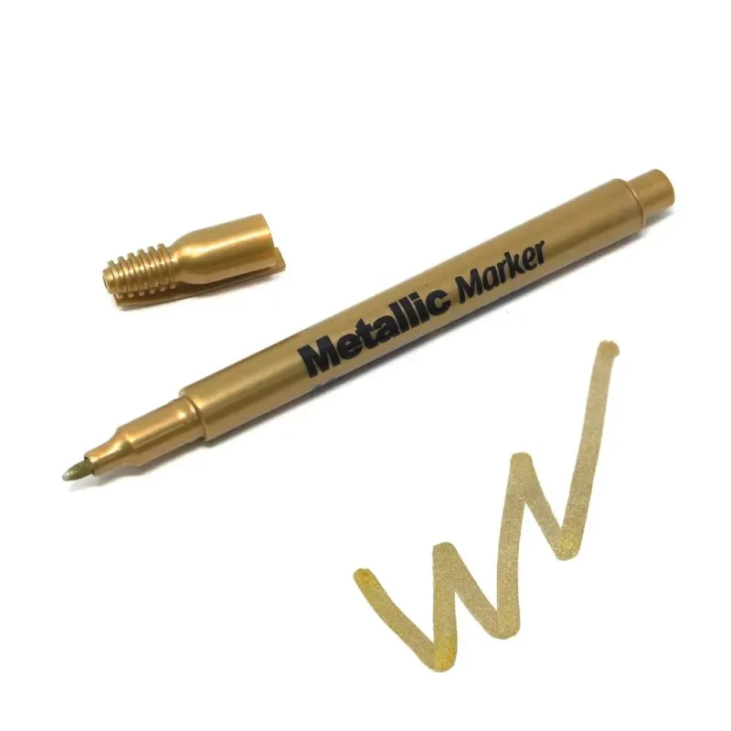 fine point metallic gold marker 1 2mm 5 inch