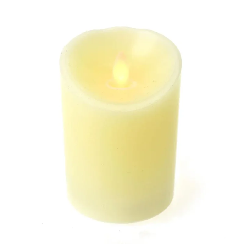 flameless led pillar candle warm white 4 5 inch