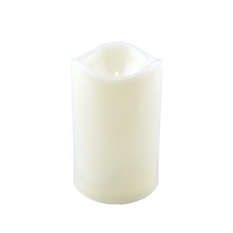 flickering led flame candle 4 5 inch plastic