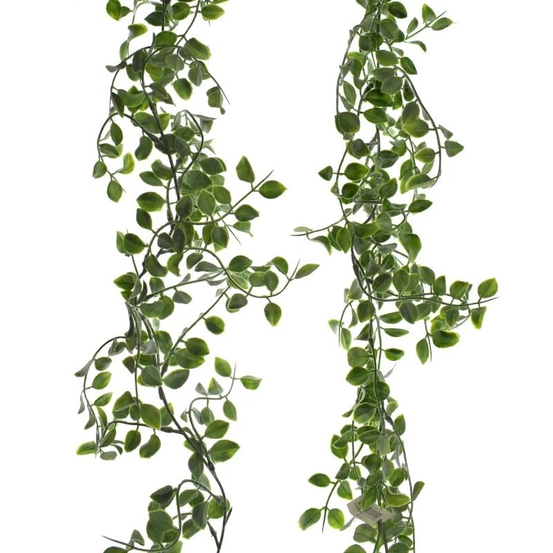 flocked mini vine garland 6ft artificial decor