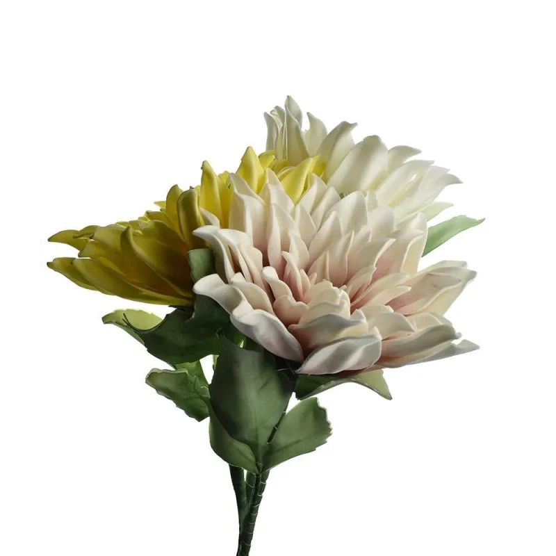 foam dahlia spray 30 artificial floral decor