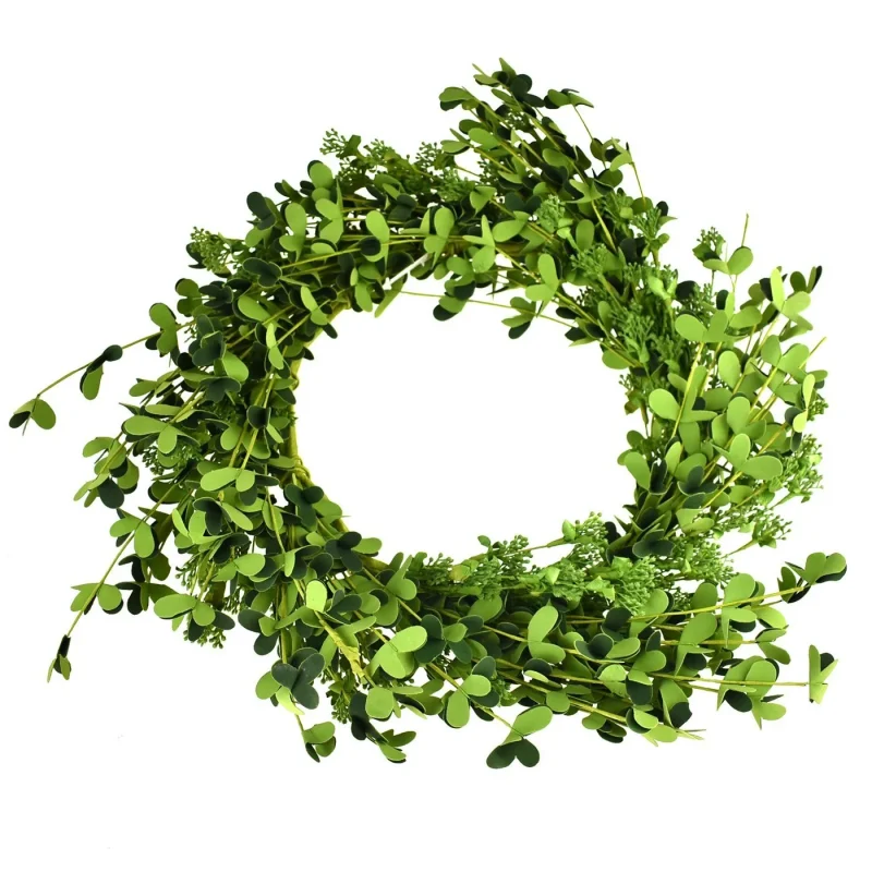 foam eucalyptus wreath 18 inch green