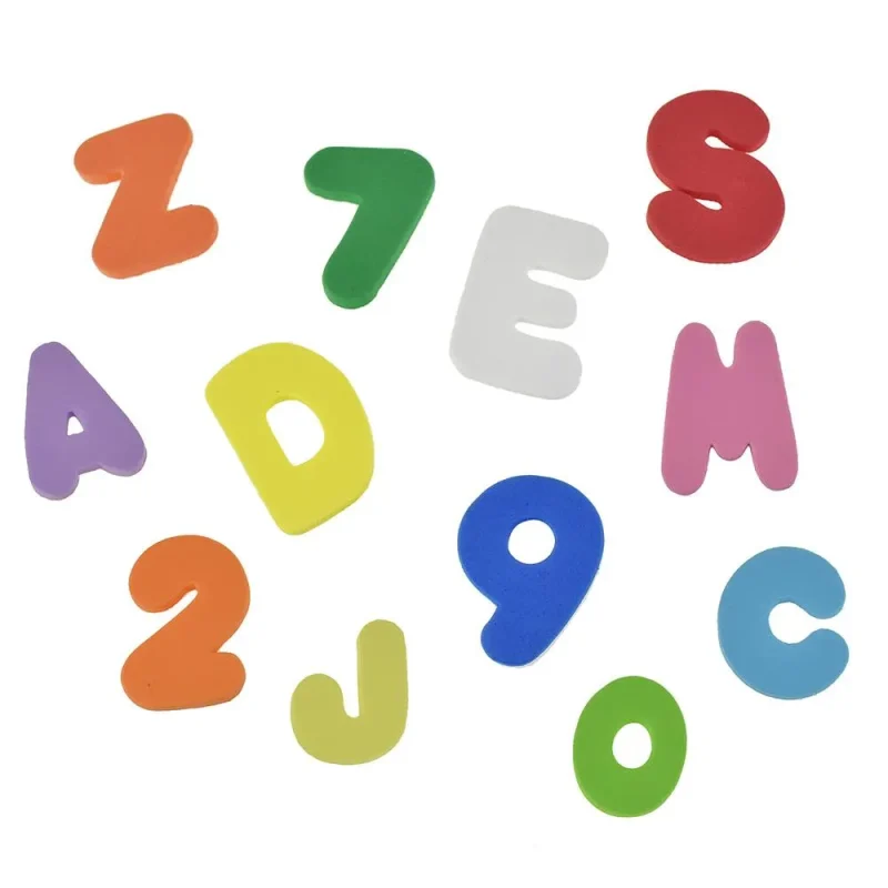 foam letter number stickers assorted sizes 36 piece set