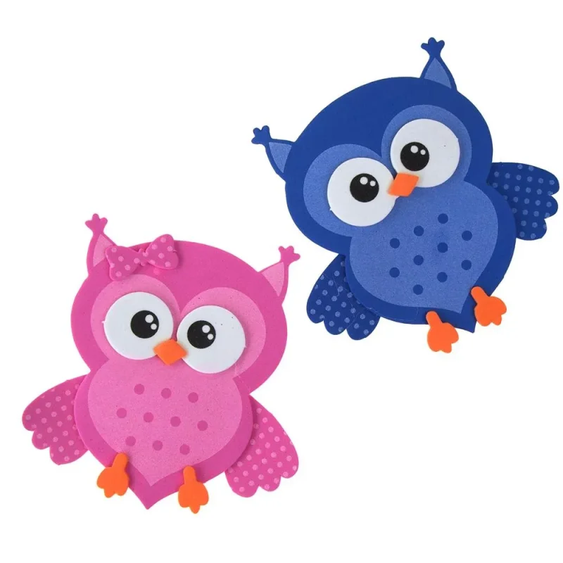 foam owl cutouts 4 x 10 pack