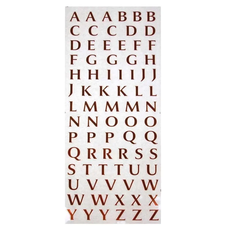 foil alphabet letter stickers 1 2 x 78 pack