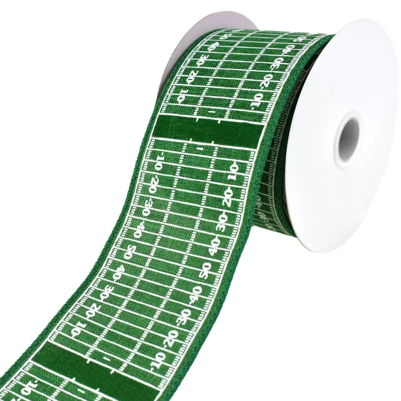 football field design wired ribbon 2 5 x 10 yards