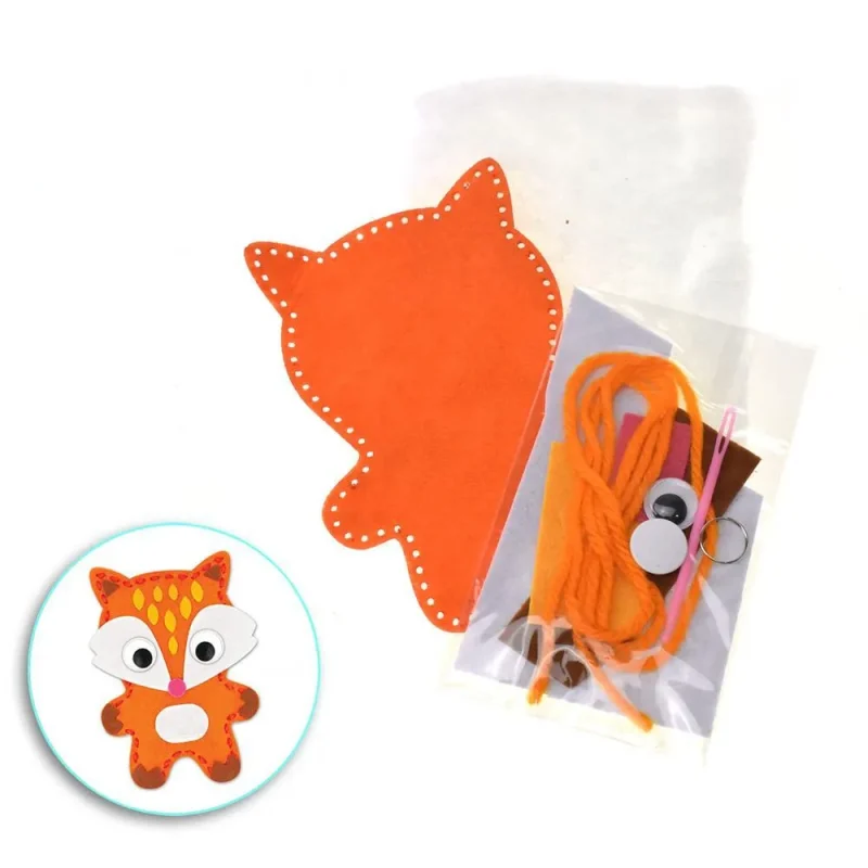 fox felt craft kit 5 inch diy fun