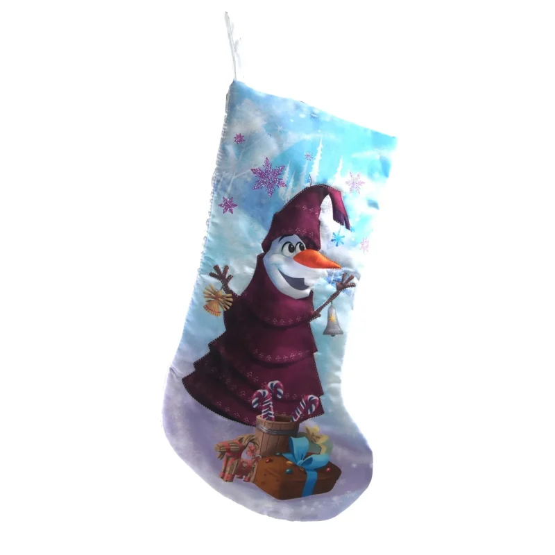 frozen olaf 18 satin christmas stocking