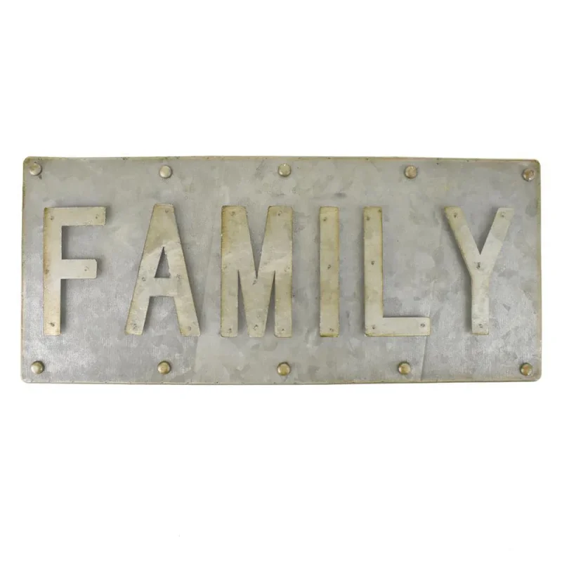 galvanized 14 family sign