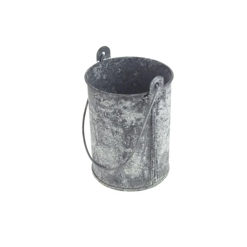 galvanized metal pail with long handle 4 5 inch