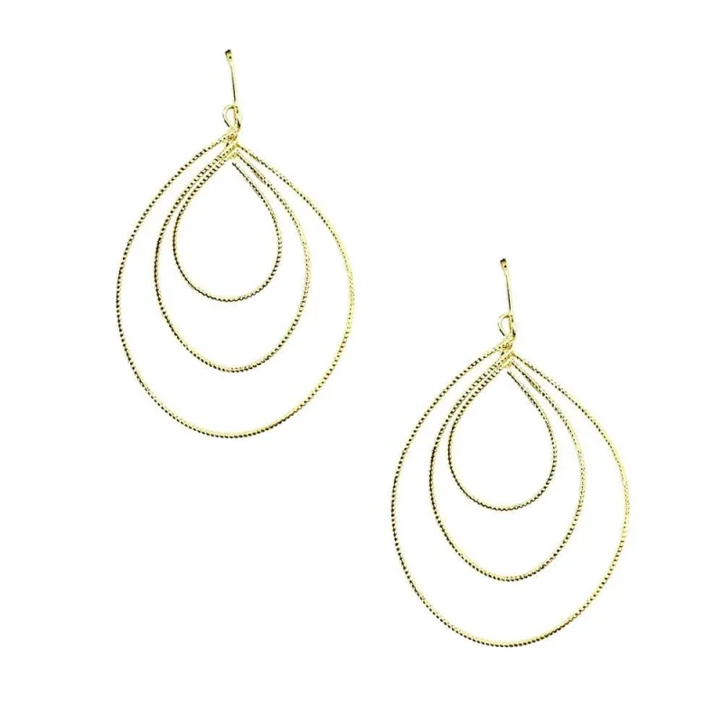 geometric spiral drop earrings 2