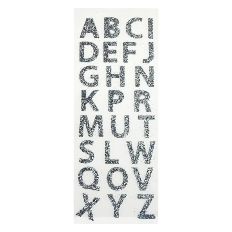 glitter alphabet letter stickers 1 inch 26 pack