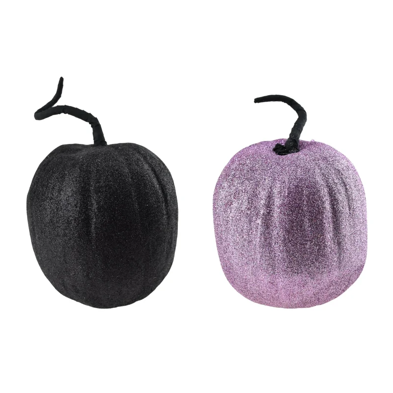 glitter foam pumpkin decor 6 inch halloween craft