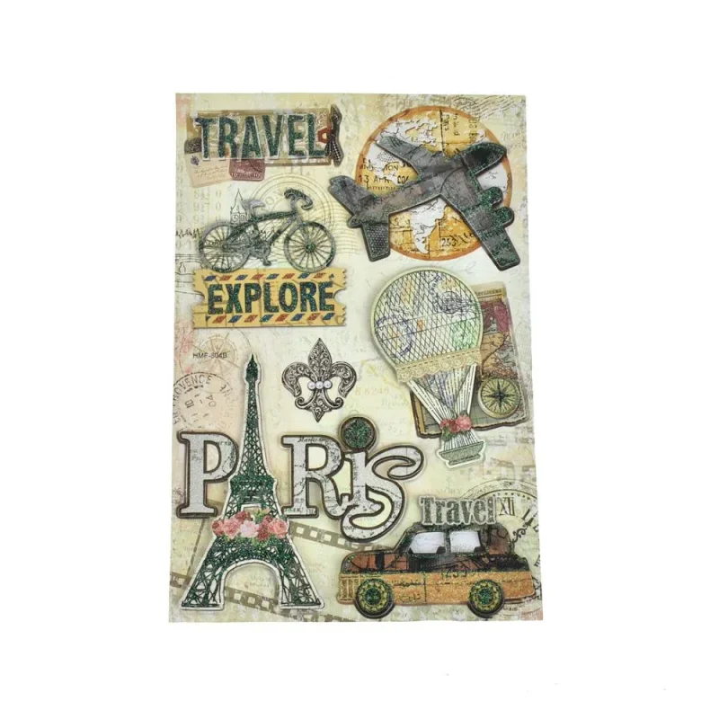 glitter travel stickers 7 piece craft set