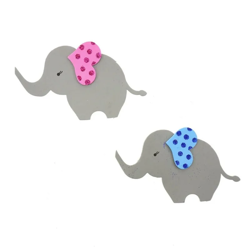 glittered elephant foam cutouts 5 5 pack of 10