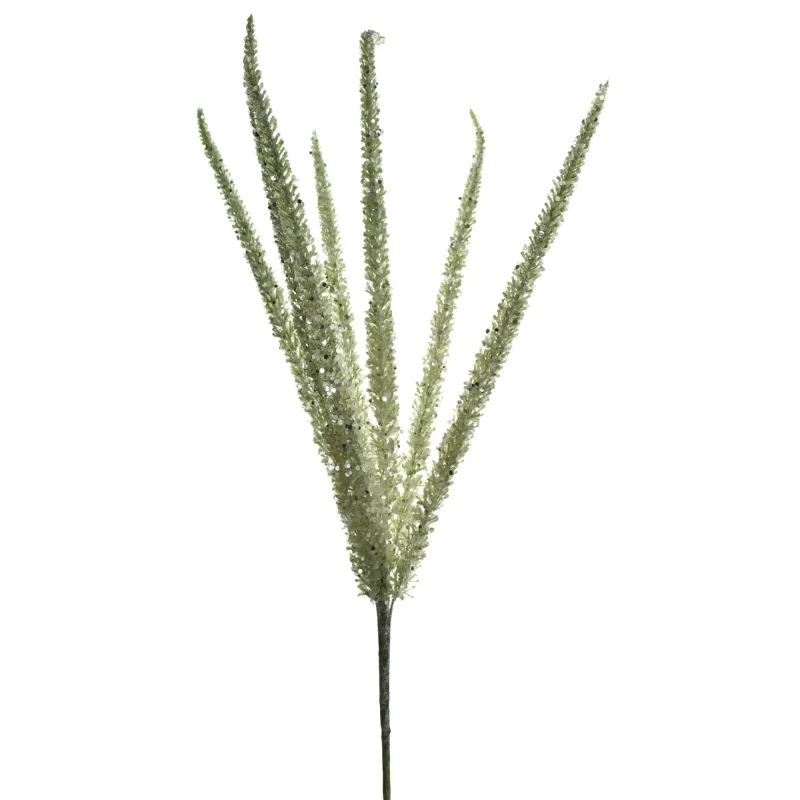 glittered foxtail stem 26 artificial decor