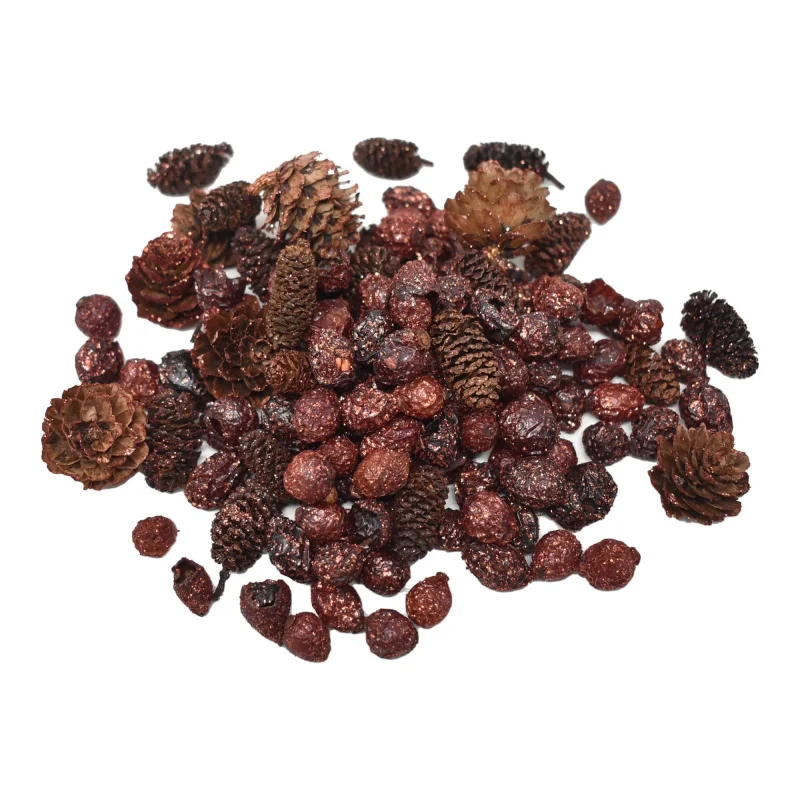 glittered red rosehips cinnamon cones potpourri 10oz