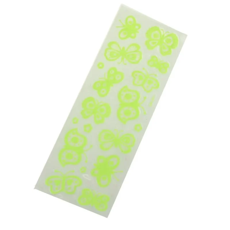 glow in the dark green butterfly sticker 11 inch