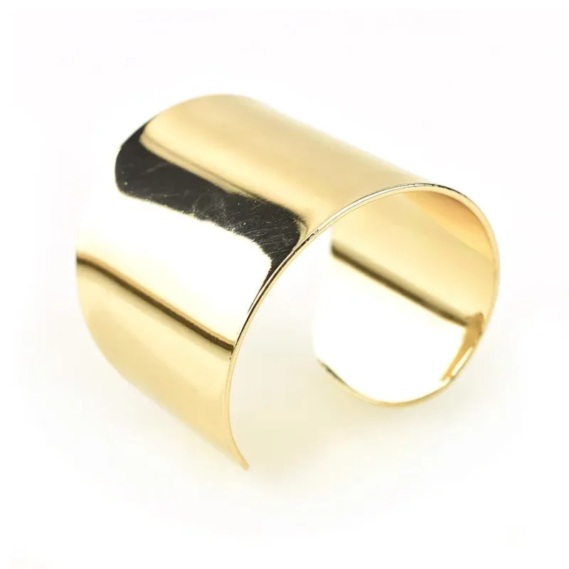 gold cuff link bracelet 2 1 4 inch