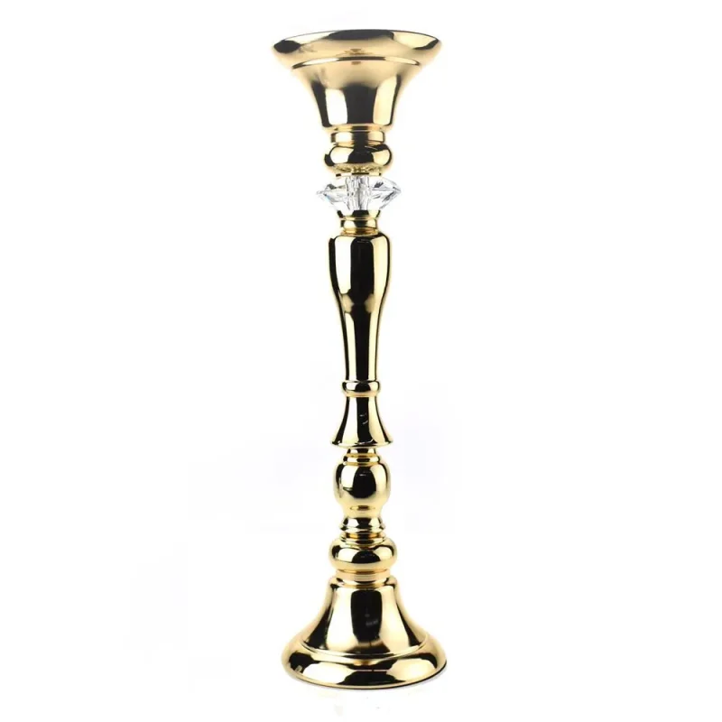 gold diamond accent tall candle holder 23 75 inch centerpiece