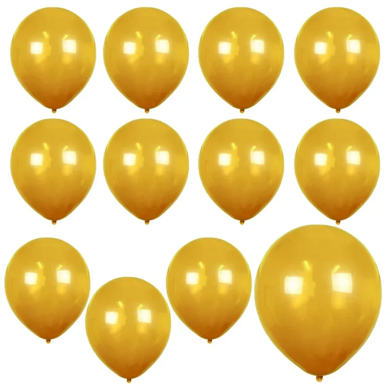 gold latex balloons 12 inch 72 pack premium solid color