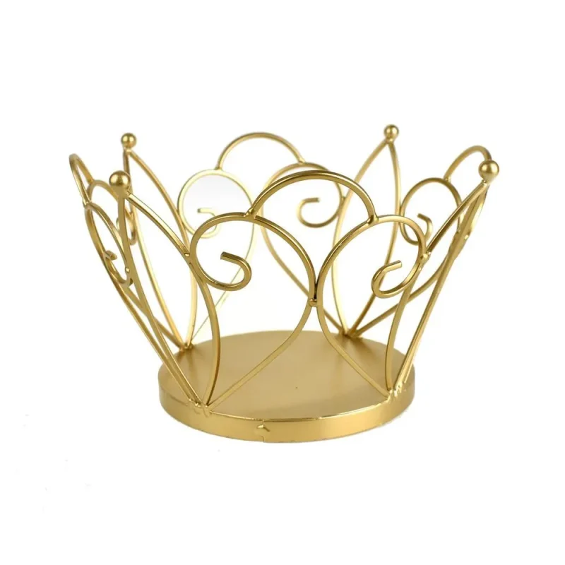 gold metal wired crown 5 1 2 inch