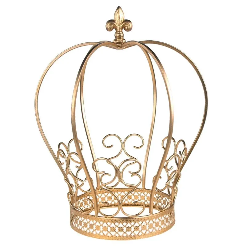 gold swirl crown cake topper 11 5 inch centerpiece