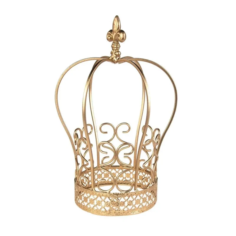 gold swirl crown cake topper 9 inch centerpiece