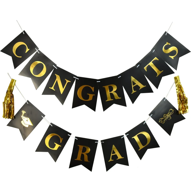 graduation tassel party banner 10ft celebration sign