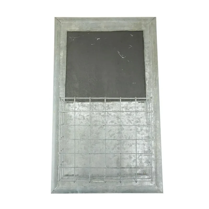 gray 25 inch chalkboard wall magazine holder