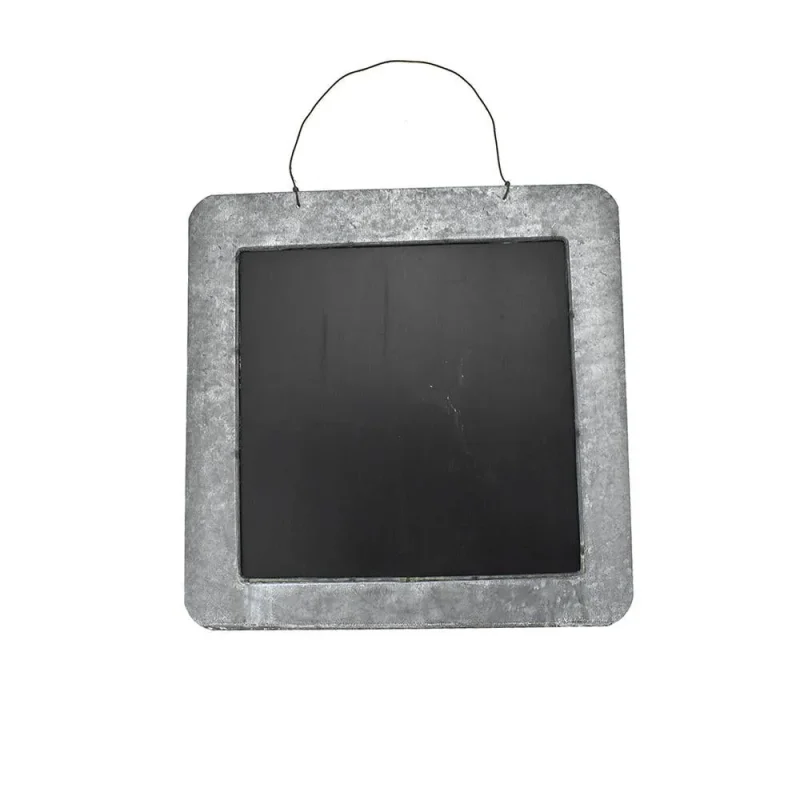 gray metal hanging chalkboard 14 5 inch