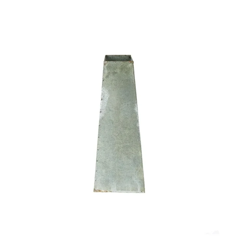 gray metal trapezoid flower sculpture 10