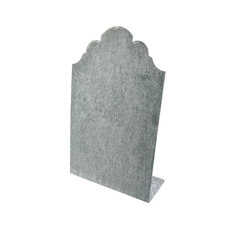 gray zinc free standing board with fancy top 13 3 4 inch