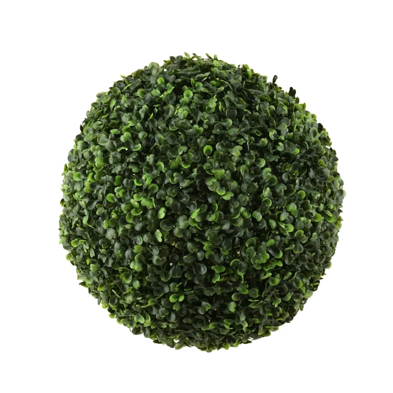 green 14 inch artificial boxwood ball topiary for weddings decor